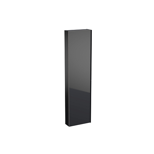 Geberit Acanto 500.637.16.1 Высокий шкафчик , плоский, 450 x 1730 x 174 мм, фронтальная часть: черное стекло корпус: черный матовый — лакированный купить  в интернет-магазине Сквирел