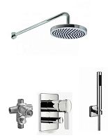 Сет №980 36115710-00, xStream-смеситель для ванны/душа + 3511597090, xStream-смеситель для ванны/душа + 3508597090, Крепление настенное + 27806960-00, Душевой гарнитур+ 28450969-00, Присоединительное колено + 28549969-00, Лейка