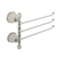 Migliore 17498 Olivia Полотенцедержатель тройной поворотный, белый/хром