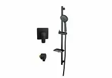 Aquatek AQ1076MB Вега Комплект для ванной Set 3 в 1 (AQ1066MB + AQ2454MB + AQ2011MB), черный матовый