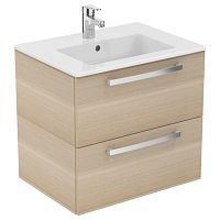 Ideal Standard E3240OS Tempo Тумба для раковины 60х44 см, подвесная, с 2мя ящиками, Sandy Oak (Дуб) купить  в интернет-магазине Сквирел