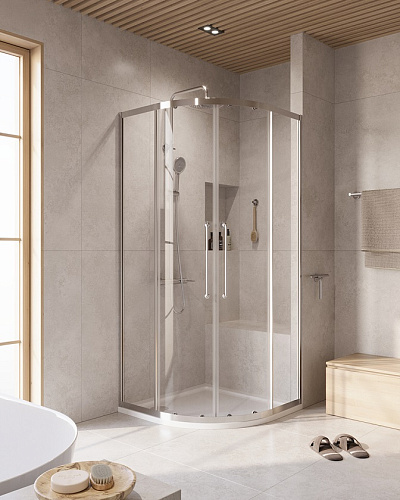 Cezares RELAX 304 RELAX-304-R-2-90-C-CR Душевой уголок Cezares RELAX 304 RELAX-304-R-2-90-C-CR Душевой уголок