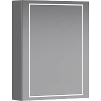 Aqwella SLX0455L Simplex Зеркальный шкаф 55х70 см с сенсорным выключателем и регулятором освещенности, белый