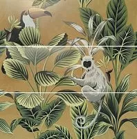 APE SILK DecorSet(3)DEFToucanOcre Декоративное панно  купить в интернет-магазине Сквирел