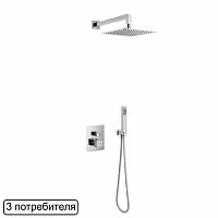 Excellent AREX.SET.2048CR Keria Chrome Душевая система с термостатом, хром