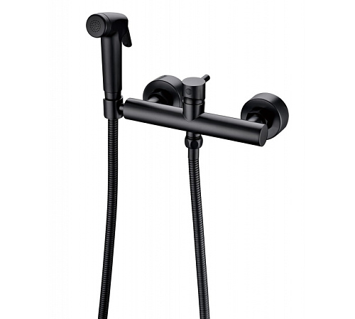 Bravat D9141BW-RUS Смеситель с гигиеническим душем, черный