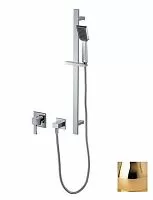 Caprigo 50-115-oro Diamante Комплект для душа: смеситель встраиваемый, ручной душ, золото