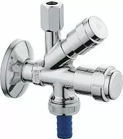Grohe 41070000 WAS Комбинированный угловой вентиль, хром