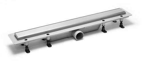 Plastbrno SZA4400 Design 4 Сливной канал комбинированный, решетка из нержавеющей стали 2 в 1, L = 400, серый
