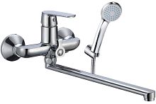 Osgard 83223 Dalalven Смеситель для ванны однорычажный, с длинным изливом и душевым гарнитуром, хром