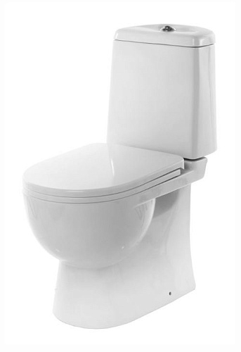 Sanita Luxe BSTSLCC04020522 Best SL DM Унитаз-компакт напольный 34х62 см, с сиденьем soft close/clip up, белый (нов. арт. WC.CC/Best/2-DM/WHT.G/S1)