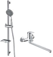 Aquatek AQ1033CR Вега Комплект для ванной Set 2 в 1 (AQ1042CR + AQ2011CR), хром