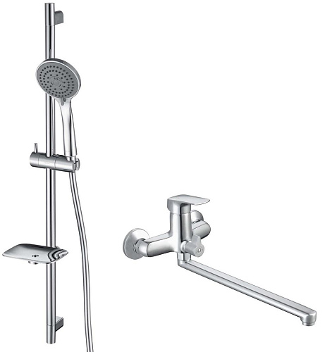 Aquatek AQ1033CR Вега Комплект для ванной Set 2 в 1 (AQ1042CR + AQ2011CR), хром Aquatek AQ1033CR Вега Комплект для ванной Set 2 в 1 (AQ1042CR + AQ2011CR), хром