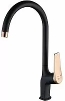 Lemark LM3705BLR Bronx Смеситель для кухни, черный/золото