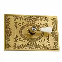 Migliore 24248 Ottone Classic Expert Панель декоративная "Овал", с отверстием для ручки, бронза/декор 2 (без ручки)