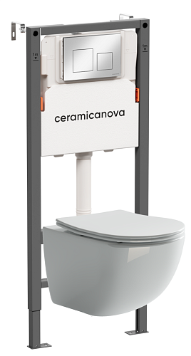 Ceramica Nova  CN3009_121002CH Комплект: Унитаз, Инсталляция, Кнопка смыва