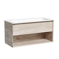 Sancos MR1.0100EG Marmi 1.0 Тумба под раковину 99.5х44.5 см, подвесная, дуб галифакс натуральный