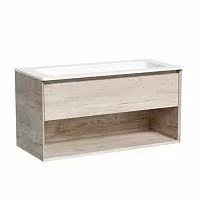 Sancos MR1.0100EG Marmi 1.0 Тумба под раковину 99.5х44.5 см, подвесная, дуб галифакс натуральный купить  в интернет-магазине Сквирел