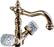 Boheme 292-CRST Crystal Смеситель для умывальника, высокий, золото