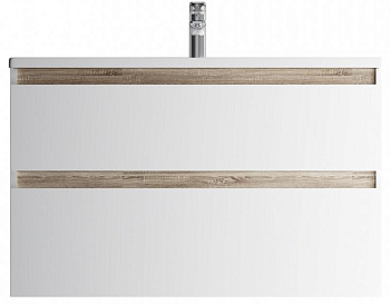 AM.PM M85AFHX1002WG X-Joy, База под раковину подвесная, 100х45 см, 2 ящика, белый глянец