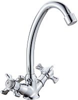 Osgard 71076 Roxen Смеситель для кухни двухрычажный, с высоким изливом, хром