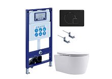 Aquatek ЕВРОПА SET AQUATEK ЕВРОПА New-069 4в1 Комплект: Унитаз, Инсталляция, Кнопка смыва