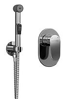 WasserKRAFT А11056 Встраиваемый комплект для биде со шлангом 100 см, хром