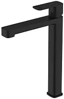 Aquame AQM6614MB Parma Смеситель для свободностоящей раковины, гладкий, матовый черный