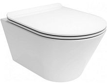 Kerama Marazzi PLMR.wc.02 Plaza Modern Унитаз подвесной 36х53 см, без сиденья, безободковый, белый глянец