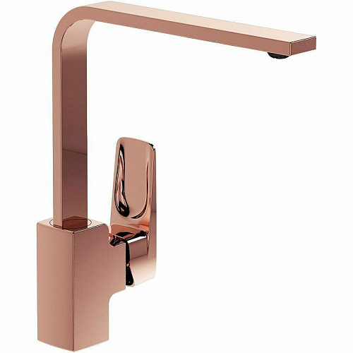 Vitra A4275326EXP Root Square Смеситель для кухонной мойки, медный