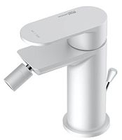 WasserKRAFT 8506 Mindel Смеситель для биде, с донным клапаном, белый Soft-touch