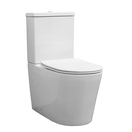 Comforty 00-00016278 CF41273C Унитаз-компакт 38х70 см, с тонким сиденьем Soft close, белый глянец снято с производства