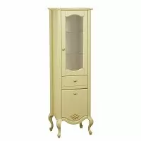 Migliore 26072 Impero Пенал "Витрина" 49х161х44 см Dх, 1 ящик 2 двери, Decape Sabbia купить  в интернет-магазине Сквирел