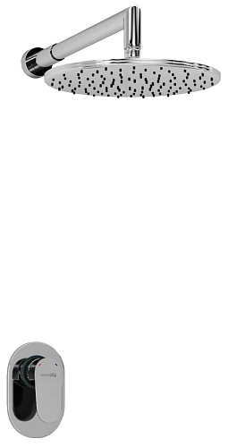 WasserKRAFT А12030 Встраиваемый комплект для душа с верхней душевой насадкой, хром