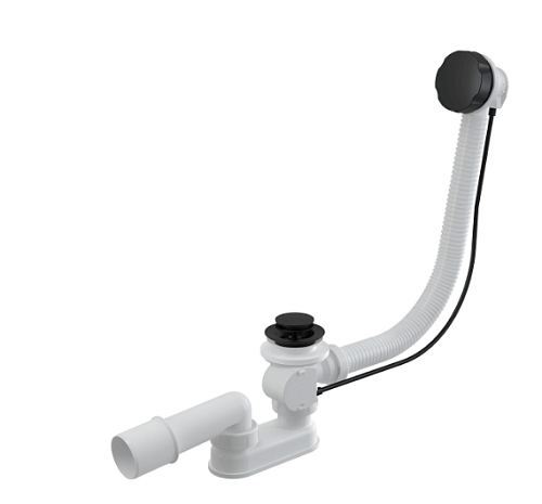 Alca Plast  A55BLACK-100 (exp) Сифон для ванны