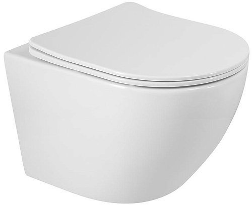 BelBagno BB046CHR/SC Унитаз подвесной с сиденьем BelBagno BB046CHR/SC Унитаз подвесной с сиденьем