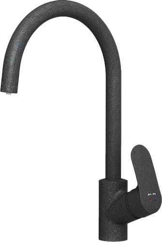AM.PM F8007S22 Like, Смеситель для кухни с каналом для питьевой воды и фильтром, черный матовый