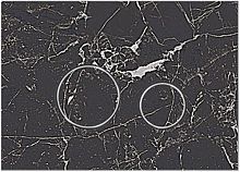 KKPol 350/PPK/417-00-03 Vitrum Grande V1 Orbis Смывная клавиша для инсталляции, Quartz, Nero Greco