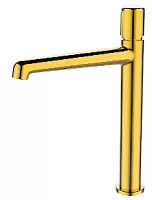 BelBagno UNO-LMC-ORO-W0 Смеситель для раковины накладной, без донного клапана, золото