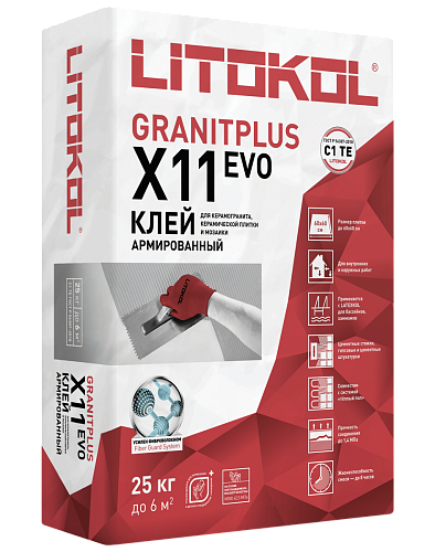 Litokol X11 (25кг) Клей на цементной основе