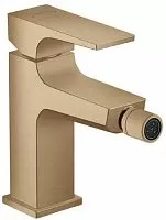 Hansgrohe 32520140 Metropol Смеситель для биде, со сливным клапаном Push-Open, шлифованная бронза