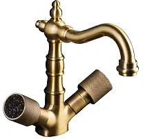 Boheme 312-Royal/CRST black Royal Cristal Смеситель для умывальника, высокий, бронза/черный