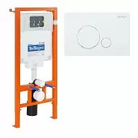 BelBagno  BB002-80/BB014-SR-BIANCO Комплект: инсталляция+клавиша смыва