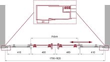 BelBagno UNO-195-BF-2-180-C-Cr Дверь в проём