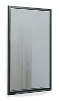 Jorno Ste.02.50/Pl/B Steal Зеркало 50х90 см, с полкой, черный матовый