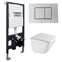 Abber Rechteck AC1220TC-AC0105-AC0120 Инсталляция с подвесным унитазом