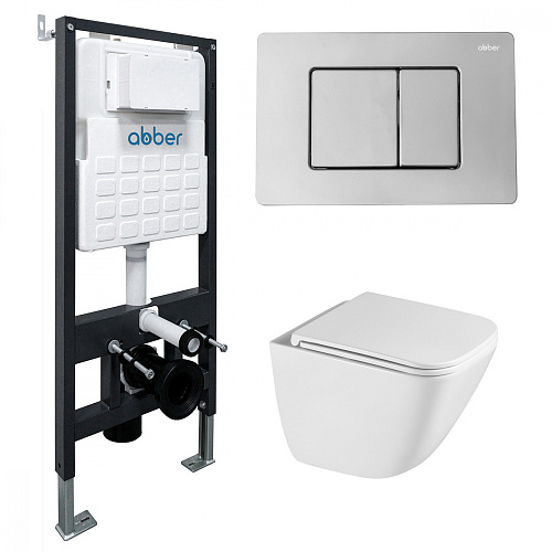 Abber Rechteck AC1220TC-AC0105-AC0120 Инсталляция с подвесным унитазом