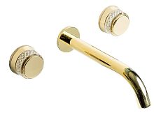 Смеситель из стены Boheme AURA 152-2-G-A золотой Смеситель из стены Boheme AURA 152-2-G-A золотой