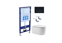 Aquatek Мия SET AQUATEK МИЯ-020 4в1 Комплект: Унитаз, Инсталляция, Кнопка смыва