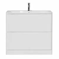 BelBagno ACQUA-900-2C-PIA-BL База под раковину 90х45 см, напольная, Bianco Lucido (белый глянец) купить  в интернет-магазине Сквирел